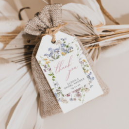 Wildflower Vrijgezellenfeest Favor Tag Dank je Roz Cadeaulabel