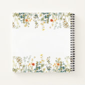 Wildflower Vrijgezellenfeest gastenboek Notitieboek (Achterkant)