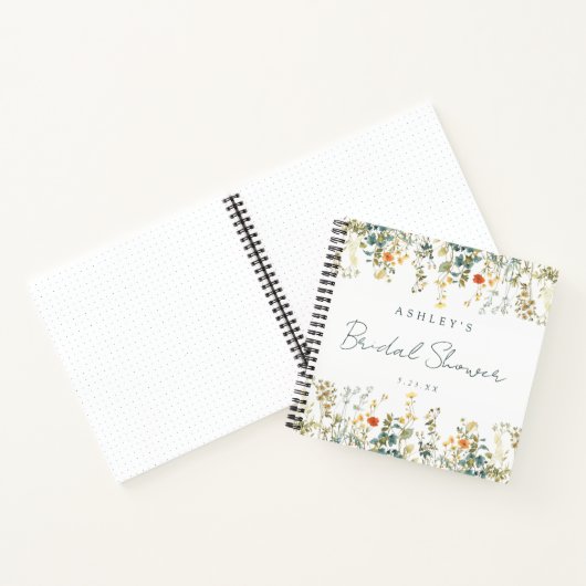 Wildflower Vrijgezellenfeest gastenboek Notitieboek (Binnen)