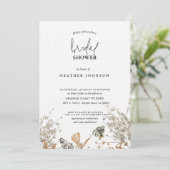 Wildflower Vrijgezellenfeest grillig elegant Kaart (Staand voorkant)