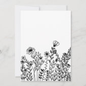 Wildflower Vrijgezellenfeest Kaart (Achterkant)