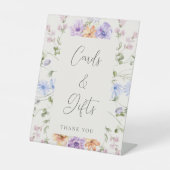 Wildflower Vrijgezellenfeest Kaarten en geschenken Reclamebord Met Voetstuk (Voorkant)