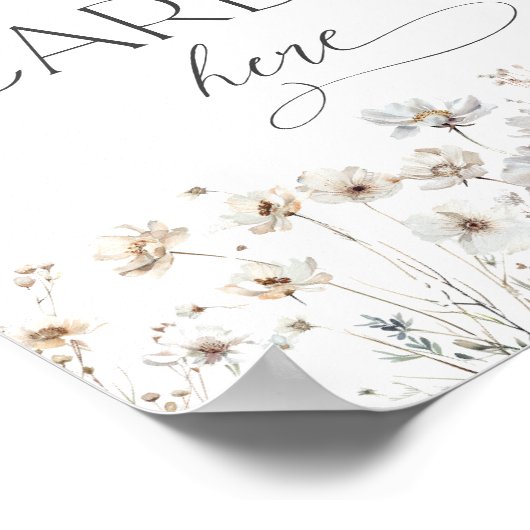 Wildflower Vrijgezellenfeest Laat je recept Kaarte Poster (Hoek)