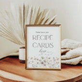 Wildflower Vrijgezellenfeest Laat je recept Kaarte Poster