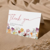 Wildflower Vrijgezellenfeest Liefde in Bloei Dank  Bedankkaart