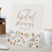 Wildflower Vrijgezellenfeest of bruiloft Reclamebord Met Voetstuk (Insitu)