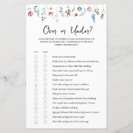 Wildflower Vrijgezellenfeest Over of Onder Spel