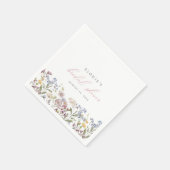 Wildflower Vrijgezellenfeest Papier Servetten Flor (Hoek)