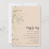 Wildflower Vrijgezellenfeest Party Kaart (Voorkant)