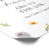 Wildflower Vrijgezellenfeest Raad eens hoeveel kus Poster (Hoek)