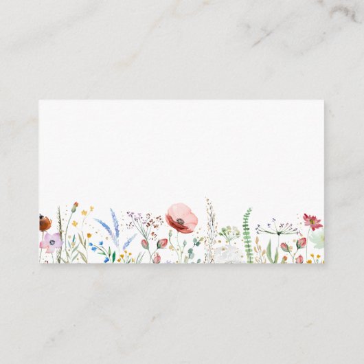 Wildflower Vrijgezellenfeest Raad eens hoeveel spe Informatiekaartje (Achterkant)