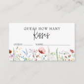 Wildflower Vrijgezellenfeest Raad eens hoeveel spe Informatiekaartje (Voorkant)