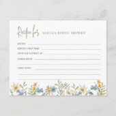 Wildflower vrijgezellenfeest recept informatiekaartje (Voorkant)