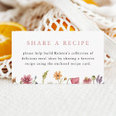 Wildflower Vrijgezellenfeest recept Informatiekaartje