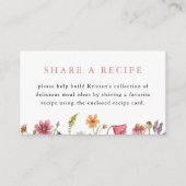 Wildflower Vrijgezellenfeest recept Informatiekaartje (Voorkant)