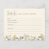 Wildflower vrijgezellenfeest recept informatiekaartje (Voorkant)