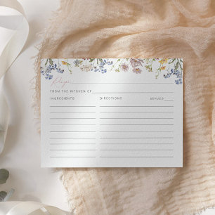 Wildflower Vrijgezellenfeest Recept Kaart Boho Flo