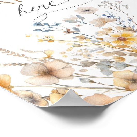 Wildflower Vrijgezellenfeest Recept Kaarten Poster (Hoek)