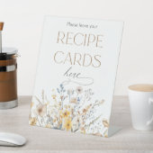 Wildflower Vrijgezellenfeest Recept Kaarten Reclamebord Met Voetstuk (Insitu)