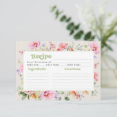 Wildflower vrijgezellenfeest receptkaart kaart (Staand voorkant)