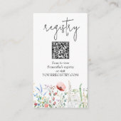 Wildflower Vrijgezellenfeest Registry Informatiekaartje (Voorkant)