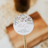 Wildflower Vrijgezellenfeest Ronde Sticker Bloemen