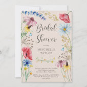 Wildflower Vrijgezellenfeest rustiek land bloemig Kaart (Voorkant)