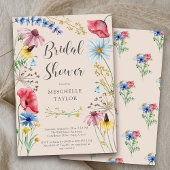 Wildflower Vrijgezellenfeest rustiek land bloemig Kaart