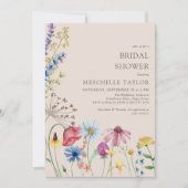 Wildflower Vrijgezellenfeest rustiek land botanisc Kaart (Voorkant)