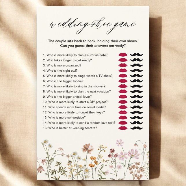 Wildflower Vrijgezellenfeest Schoenenspel Wedding (Creator heeft geüpload)