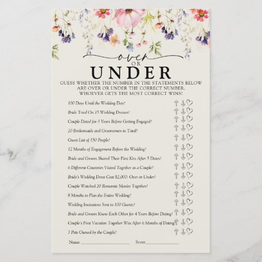 Wildflower Vrijgezellenfeest spelletjes (Voorkant)