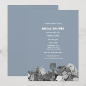 Wildflower Vrijgezellenfeest Stoffig Blauw Bloemen Kaart (Voorkant / Achterkant)