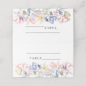 Wildflower vrijgezellenfeest - Trouwplaatskaarten Plaatskaartje (Buitenkant ongevouwen)