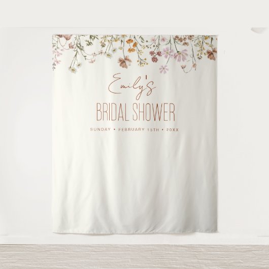 Wildflower Vrijgezellenfeest tuin in bloei Wandkleed (Voorkant)