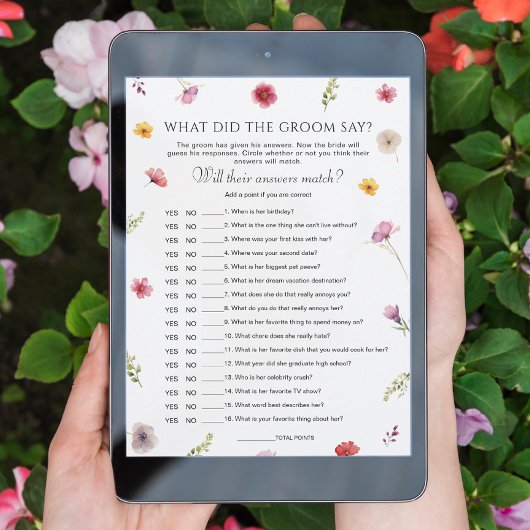 Wildflower Vrijgezellenfeest Wat zei hij spel Kaar Kaart