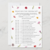 Wildflower Vrijgezellenfeest Wat zei hij spel Kaar Kaart (Voorkant)