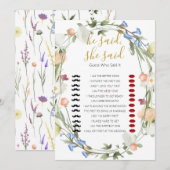 Wildflower Vrijgezellenfeest zei hij, ze zei Game Kaart (Voorkant / Achterkant)