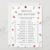 Wildflower Vrijgezellenfeest zou ze liever Kaart (Voorkant)