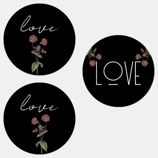  Wildflower Vrijgezellenfeest Zwart Labels (Groep)