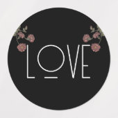  Wildflower Vrijgezellenfeest Zwart Labels (Design 2)