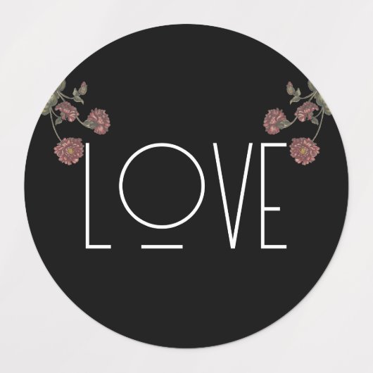  Wildflower Vrijgezellenfeest Zwart Labels (Design 2)