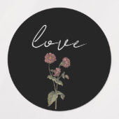  Wildflower Vrijgezellenfeest Zwart Labels (Design 1)