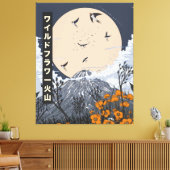 Wildflower Vulkaan Canvas Afdruk (Insitu (Woonkamer))