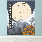 Wildflower Vulkaan Canvas Afdruk (Insitu (Houten vloer))