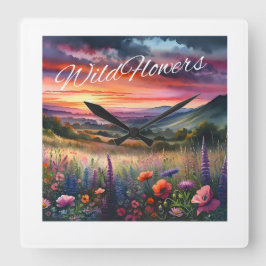 "Wildflower" wandklok