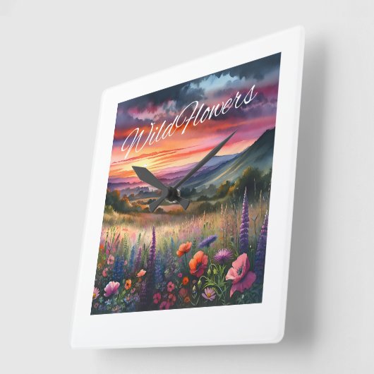 "Wildflower" wandklok (Hoek)