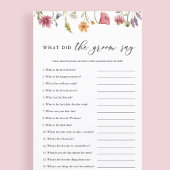 Wildflower Wat zei de bruidegom Bruids spel