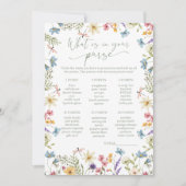 Wildflower Wat zit er in je portemonnee Vrijgezell Kaart (Voorkant)