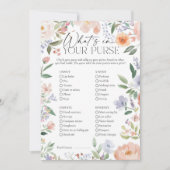 Wildflower Wat zit er in je portemonnee Vrijgezell Kaart (Voorkant)