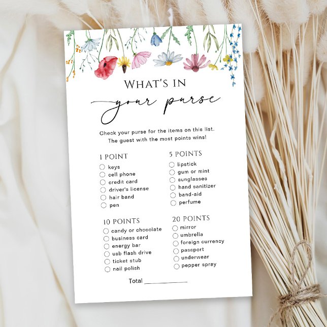 Wildflower Wat zit er in je Purse Baby Game (Creator heeft geüpload)